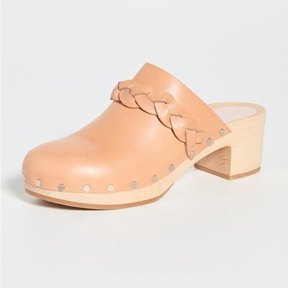 Loeffler Randall Lupa Mid Heel Leather Clog - Picture 3 of 9